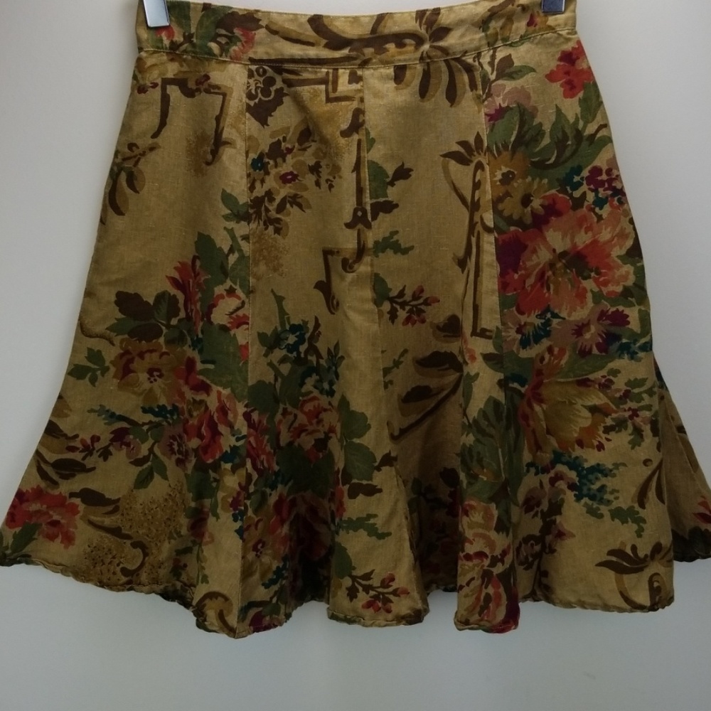 British Khaki A-Line Skirt